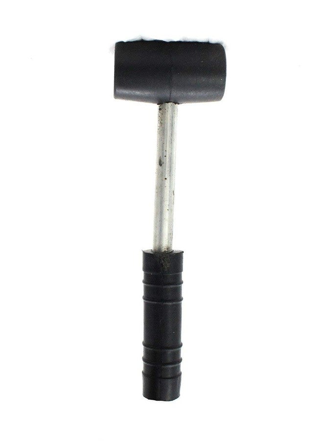 LOVELY® 1 Inch Diameter Rubber Mallet Hammer With Steel Handle For Soft Impact And No Damage - Image 2